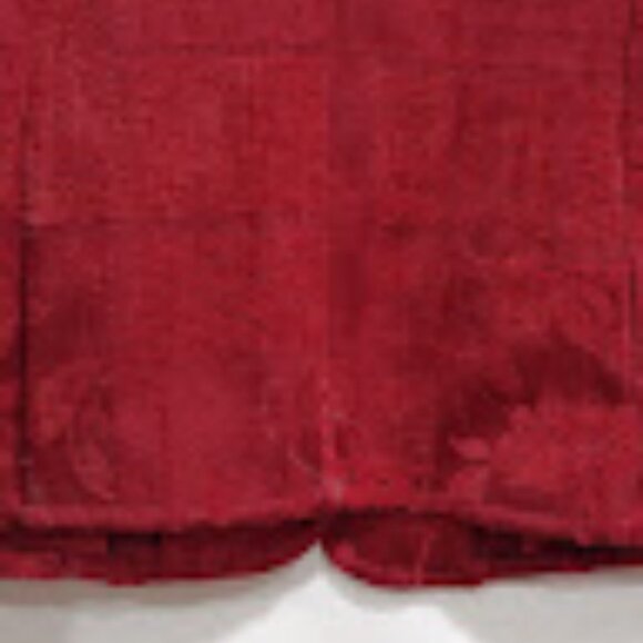 DRESS BARN RED VELVETY BLAZER 5 BUTTON HOLIDAY JACKET CHOKER COLLAR SIZE S - Picture 5 of 10